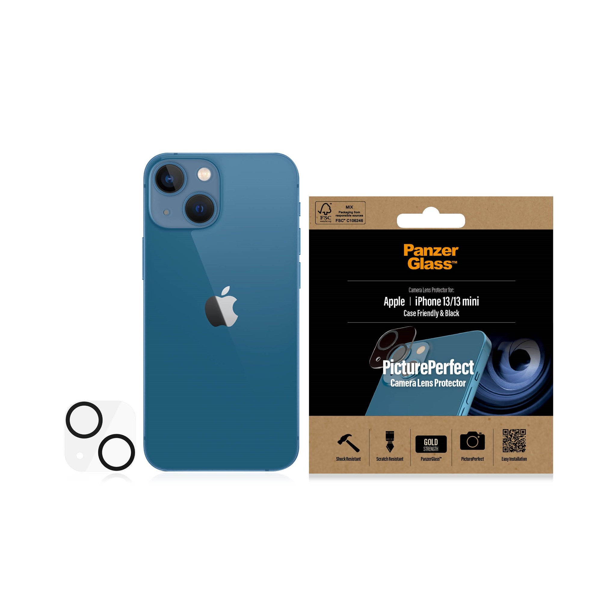PanzerGlass® PicturePerfect Kameralinsebeskytter iPhone 13 | Mini